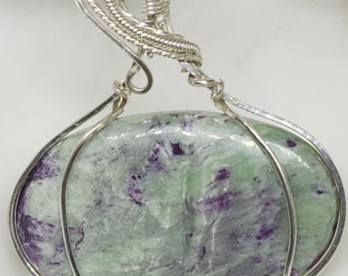 Kammerite Wire Wrapped Pendant