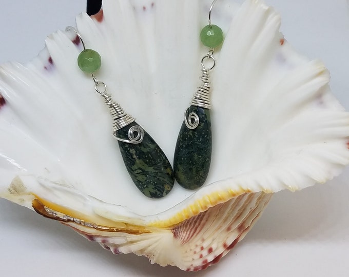 Kambaba Jasper Earrings