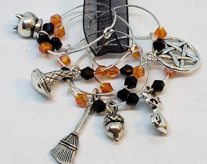 Wine Glass Charms/Markers - Halloween