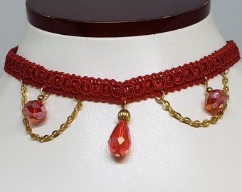 Red Victorian Choker