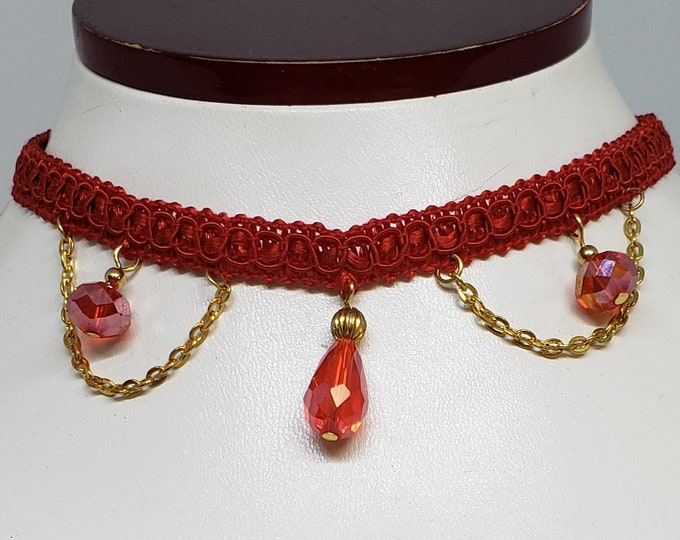 Red Victorian Choker