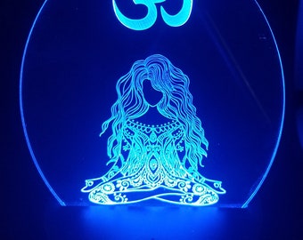 Yoga Girl Color Changing Night Light