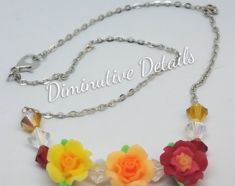 Polymer Clay Flower Necklace - N200