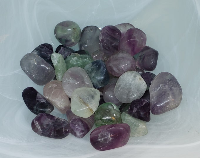 Rainbow Fluorite Tumbled Stone