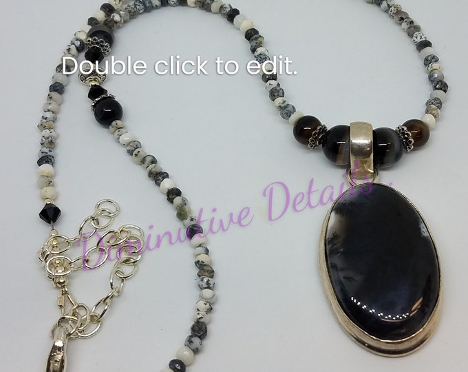 Dendrite Agate Necklace - N258