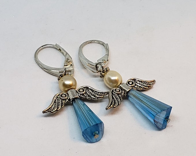 Crystal Angel Earrings