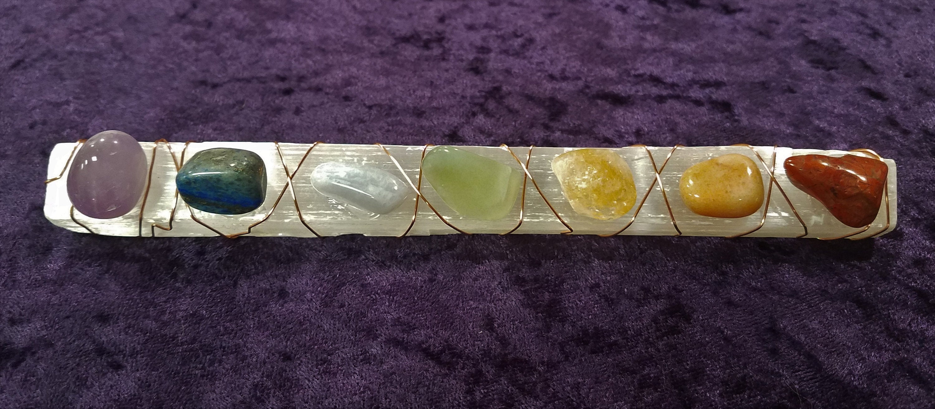 Selenite Chakra Wand