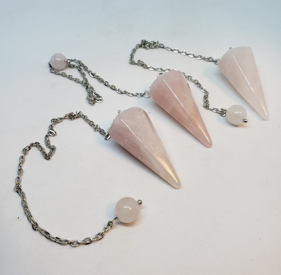 Rose Quartz Pendulum - Etsy