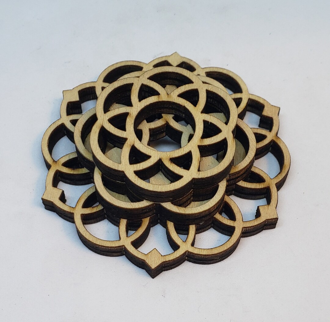 Mini Mandala Sphere Stand Wood Laser Cut Etsy