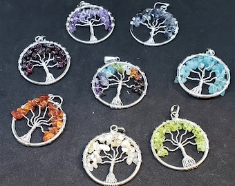 Tree of life Necklace -  Chakra