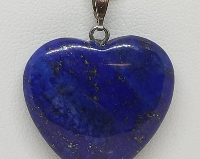 Gemstone  Heart Necklace Large