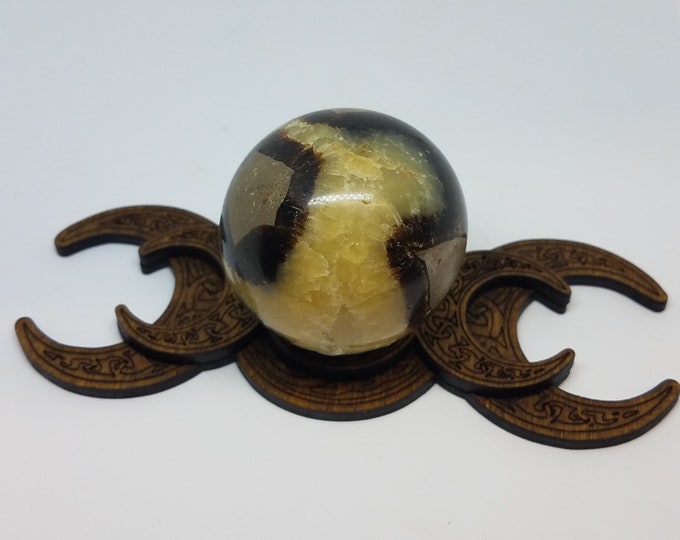 Sphere Holder - Triple Moon, laser cut