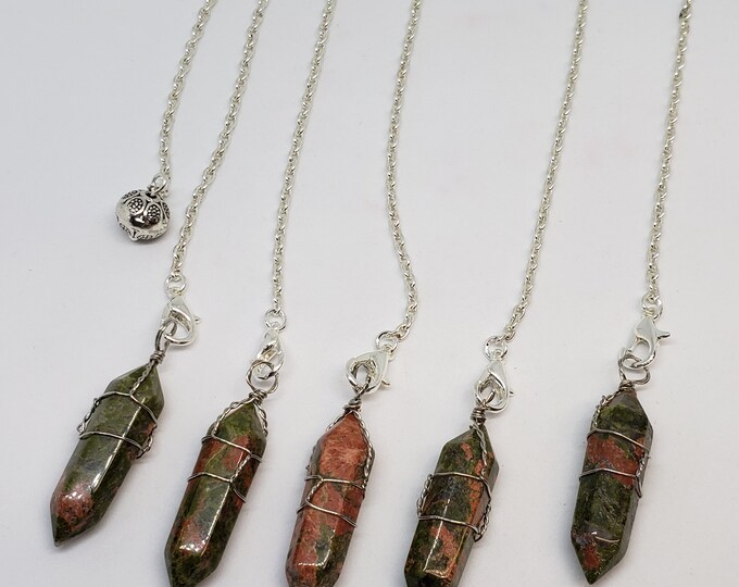 Unakite Jasper Pendulum