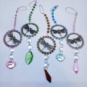 Sun catcher, Crystal, Hanging, Dragonfly image 3