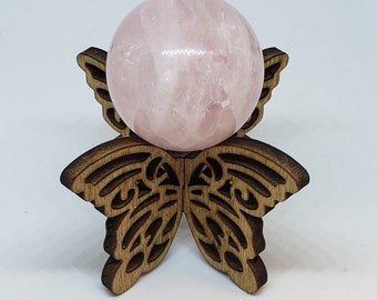 Butter Fly Sphere Stand - Wood -Laser Cut