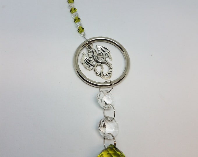 Suncatcher Dragon Green Heart Chakra