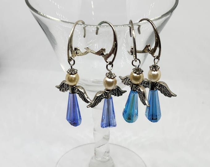 Crystal Angel Earrings