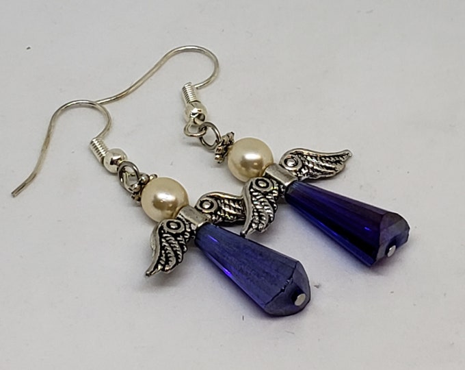 Crystal Angel Earrings