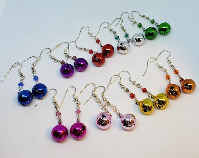 Christmas Earrings, Jingle bell earrings