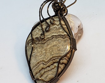 Picture Jasper Pendant -Wire Wrapped