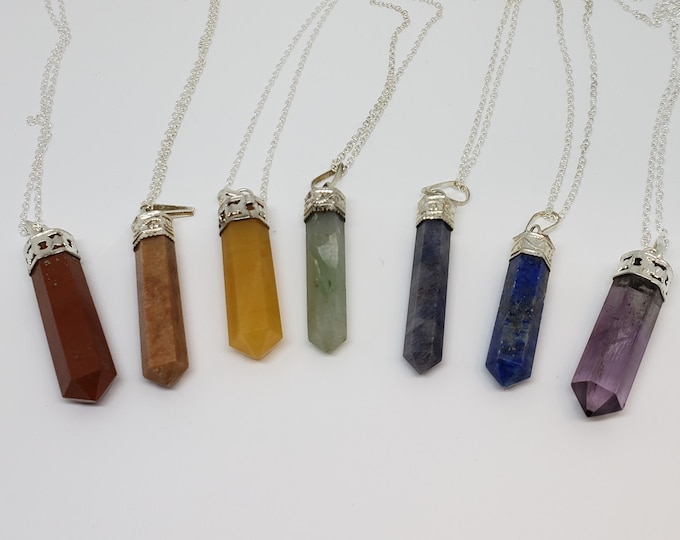 Crystal Point Necklace -  Chakra