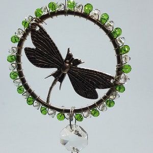 Sun catcher, Crystal, Hanging, Dragonfly image 2