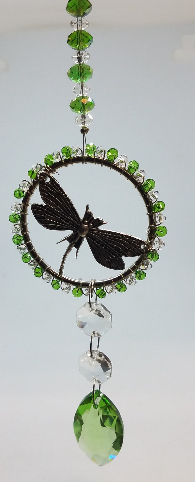 Sun catcher, Crystal, Hanging, Dragonfly image 2