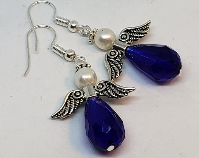 Crystal Angel Earrings