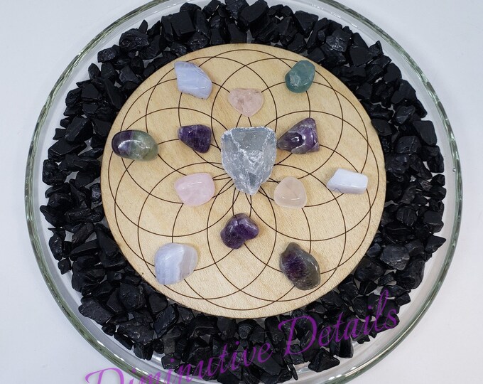 Mini Crystal Grid Kit - Stay Calm, Don't Panic