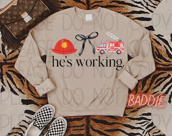 He&#39;s Working Firefighter 2 PNG File