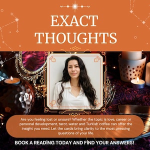 EXACT THOUGHTS!Very detailed,Same hour,Same day,Tarot reading,Psychic tarot reading,Spiritual guidance,Personal tarot reading,Tarot guidance