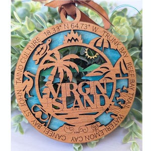 Virgin Island national park ornament, Virgin Island ornament, Virgin Island souvenir, national park gifts, national park ornament