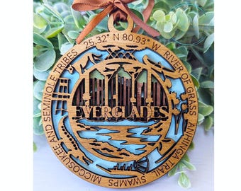 Everglades national park ornament, Everglades ornament, Everglades souvenir, national park gifts, national park ornament, gift for hiker