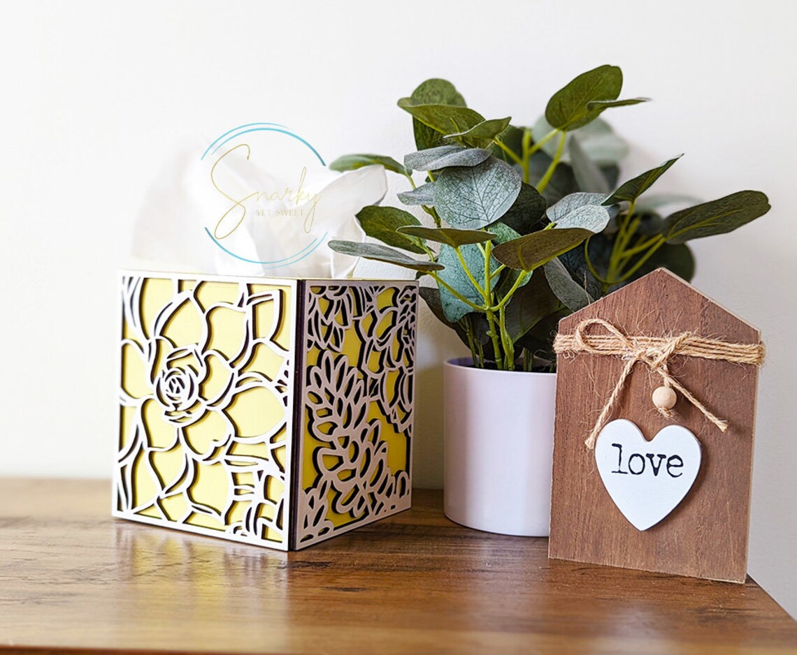 Tissue Box Cover Bathroom Toilet Storage Bathroom Decor | Etsy