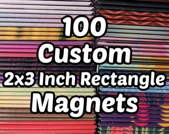 200 Custom Refrigerator Magnets 2x3"