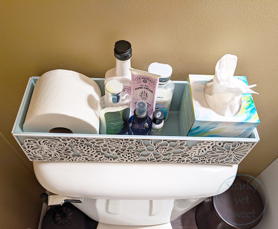 Toilet Tank Box bathroom toilet storage Bathroom Decor Etsy