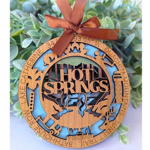 Hot Springs national park ornament, Hot Springs ornament, Hot Springs souvenir, national park gifts, national park ornament, gift for hiker