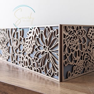 Toilet Tank Box | bathroom toilet storage | storage box | toilet tank tray | bathroom storage over toilet | floral box wood | gift for women