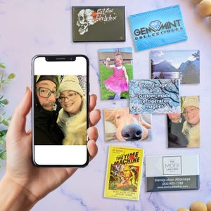 Personalized Photo Magnets, Custom Photo Magnet, Photo on Magnet, Personalized Magnet,  2x3&quot; Fridge Photo Magnet