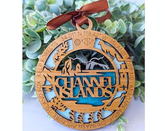 Channel Islands national park ornament, Channel Islands ornament, Channel Islands souvenir, national park gifts, gift for hiker