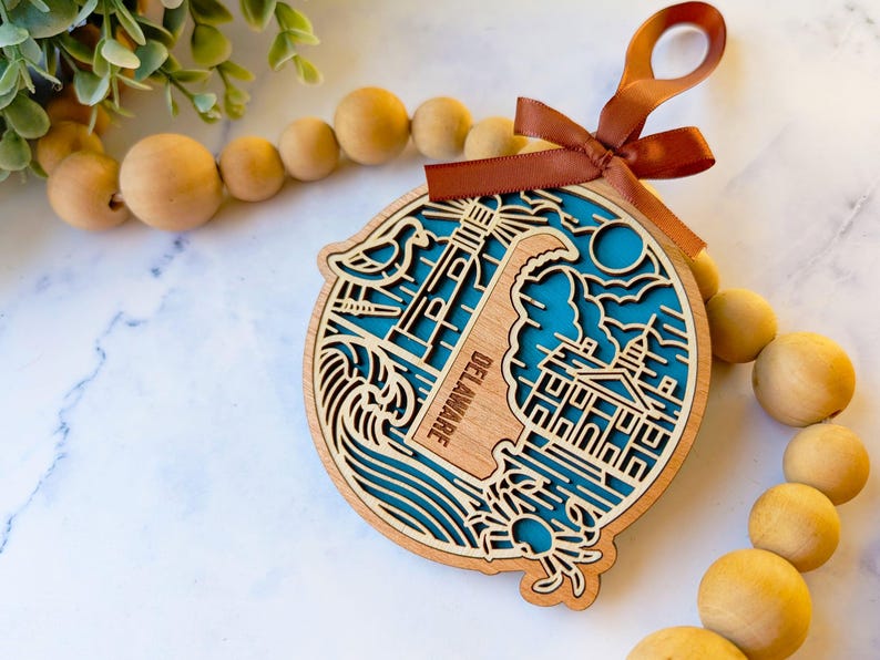 Delaware heritage ornament
