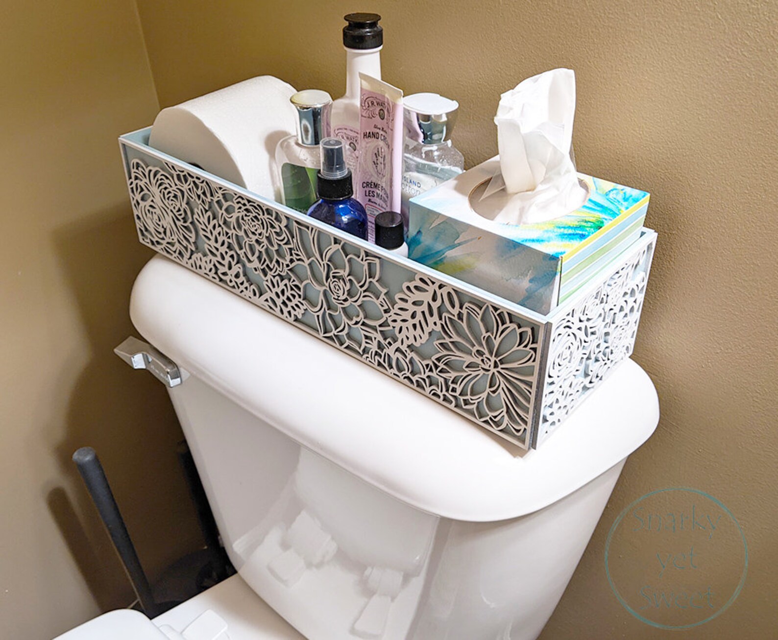 Toilet Tank Box bathroom toilet storage Bathroom Decor Etsy