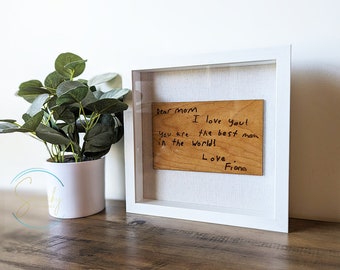 Custom handwriting sign, handwriting gift for mom, kids handwriting gifts, personalized mothers day gift, gift for mothers day, gift for mom
