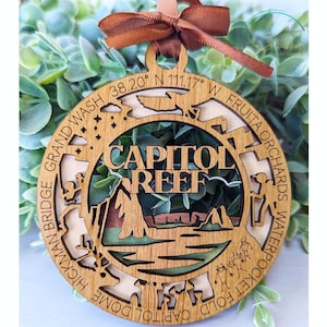Capitol Reef national park ornament, capitol reef ornament, capitol reef souvenir, national park gifts,national park ornament,gift for hiker