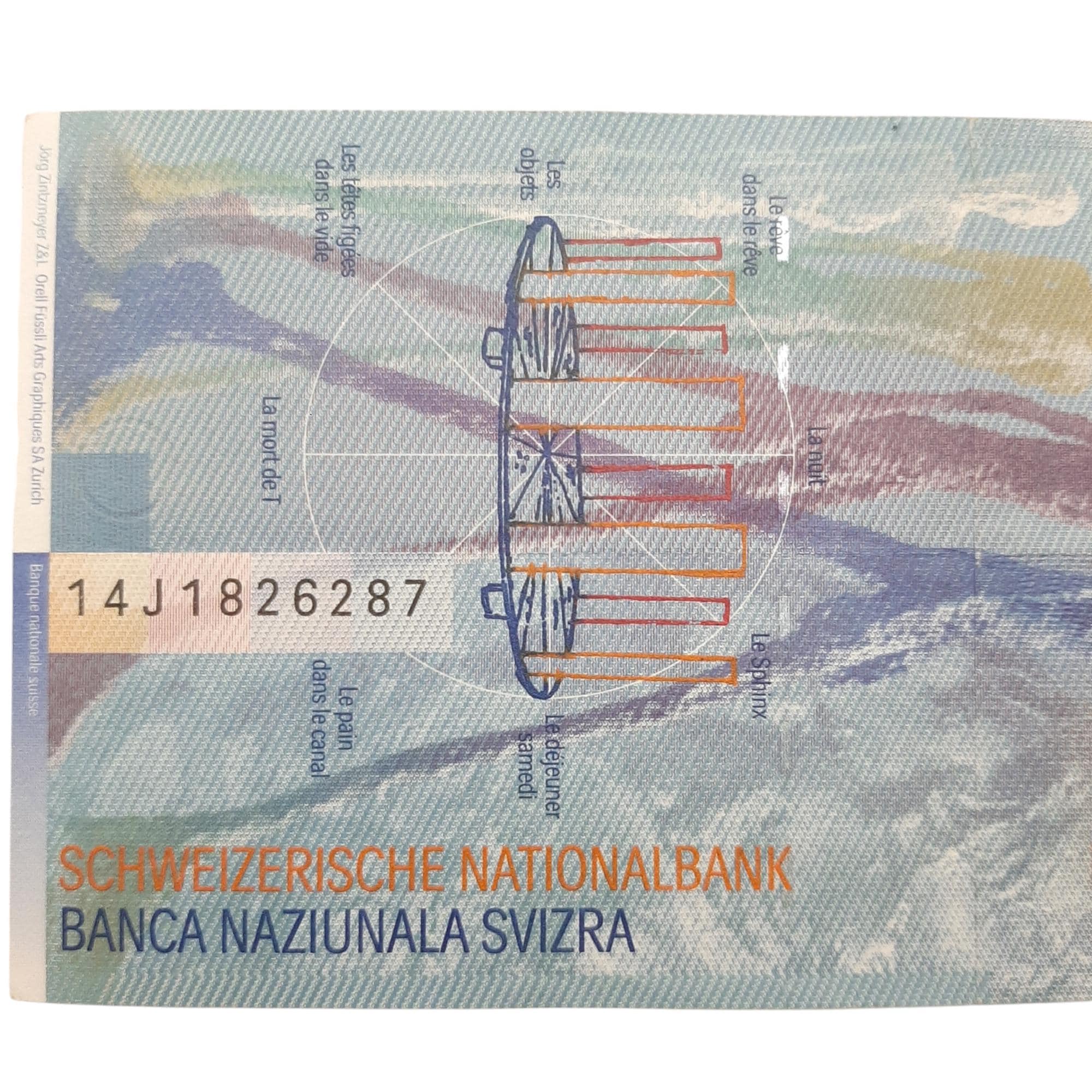 １００　スイスフラン　４枚 スイス紙幣 100フラン 14J1826287 - Etsy 日本