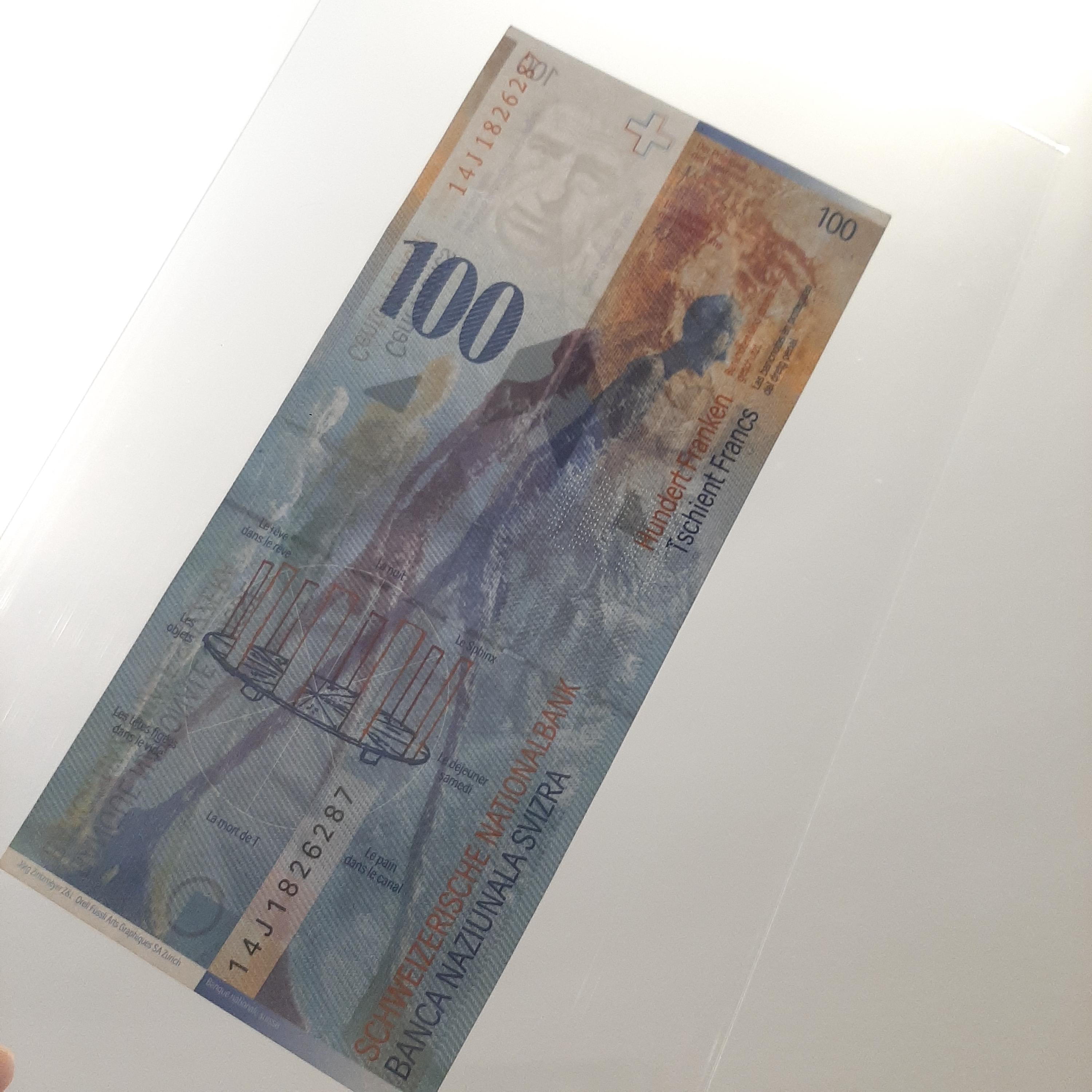 スイス紙幣 100フラン 14J1826287 - Etsy 日本
