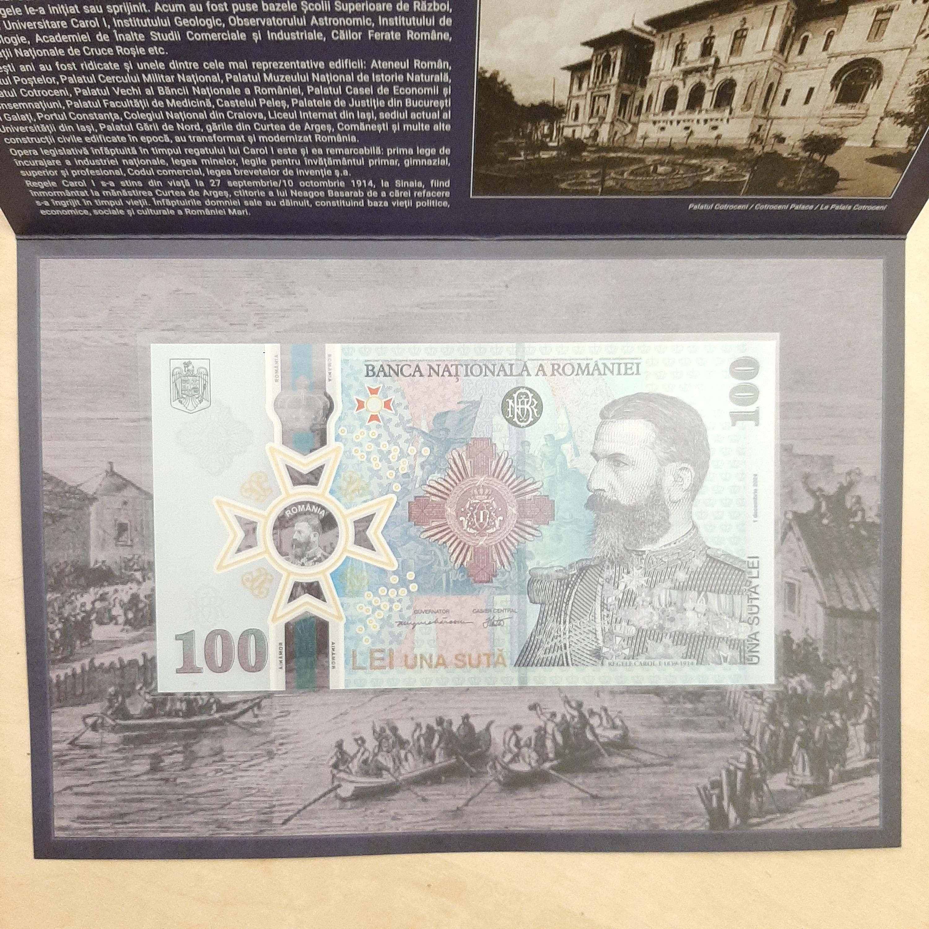 ルーマニア 100レイ 記念紙幣 2024年 カロル1世誕生185年記念 ルーマニア紙幣 100 レイ 2024 - カロル1世生誕185周年記念 - Etsy 日本