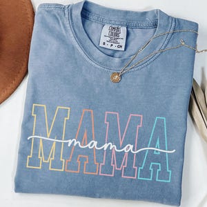Comfort Colors® Mama Shirt, Mothers Day Gift, Mama Birthday Gift T-Shirt, Baby Shower Gift, Mom Pregnancy Gift