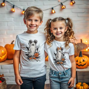 Cute Halloween Ghost Shirt for Kids, Trick or Treat Toddler Tee, Spooky Cute Fall Shirt, Funny Ghost T-Shirt for Boys and Girls