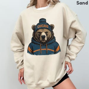 Vintage Chicago Football Sweatshirt, Trendy Chicago Football Fan Hoodie, Chicago Football Game Day Hoodie, Chicago Shirt